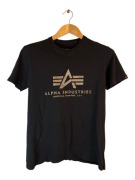 Koszulka Alpha industries czarna z logiem s