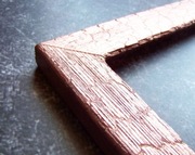 Oryginalna opalona rama do obrazu lustra na zamówienie 45 x 45 cm Miedź 