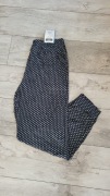D&A spodnie alladynki bambus groszki czarne 4XL-6XL 
