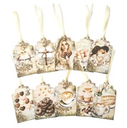 Tagi Etykiety Papierowe Zawieszki Metki Cenówki 10 szt. 9,5x5,7 cm