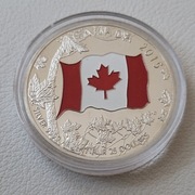 Kanada 25 dolarów, 2015 50-lecie flagi Kanady - Kopia 