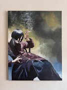 obraz susie smoking 70x90 akryl na płótnie 