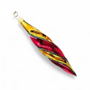 Bombki choinkowe 1 szt. świderki skręcone sople szklane ozdoby jak prl