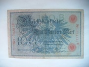 Banknot Niemcy - 100 Marek 1908 r.