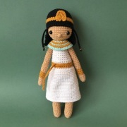 Lalka Kleopatra ręcznie robiona