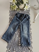 Spodnie jeansy, ocieplane, r. 86