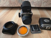 Aparat fotograficzny analogowy Kiev 88. Zestaw. Oryginalna torba. 