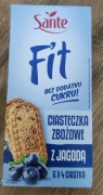 Ciasteczka zbożowe z jagodą Sante 6x4