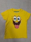 Żółta bluzka z krótkim rękawem Spongebob Cool Monster 98 - 104 jak nowa