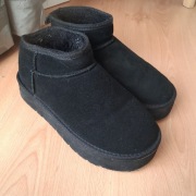 Skórzane botki r. 39, na platformie even&odd