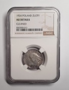 1 złoty 1924 r " Róg i pochodnia" NGC AU DETAILS