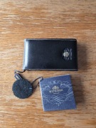 Czarne skórzane etui na wizytówki WITTCHEN Italy 21-2-240-1