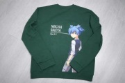 Bluza zielona z nadrukiem bawełna anime classroom XXL (04)