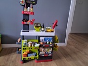 Sklep SMOBY pełne wyposażenie plus wózek plus dodatkowe elementy