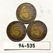 Moneta 5 zł  1994 rok ZESTAW = 3 szt. 94-535