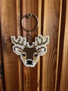 Jeleń - breloczek- haft