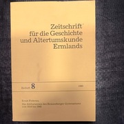 ZGAE Zeitschrift für die Geschichte und Altertumskunde Ermlands,  band 8