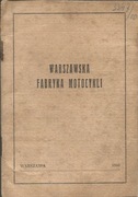 motocykl WFM 1960 model MO 6 Książeczka Gwarancyjna