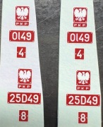 Ol49-4 25D49-8 - kalka 1 komplet H0