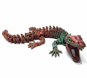 Ruchomy szkielet warana z Komodo 37 cm  elastyczna figurka 3D PLA Chameleon
