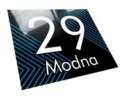 METALOWA modna tabliczka adresowa 30x25 nowoczesny numer domu budynku N1