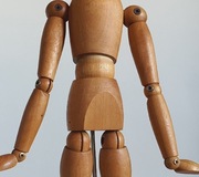 Manekin ruchomy, figurka do ćwiczeń rysunkowych. Drewniana, 30 cm.NOWA !!!