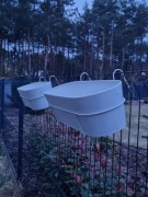 Ikea VITLÖK donica doniczka metalowa balkonowa