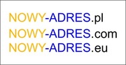 Domeny nowy-adres.pl nowy-adres.com nowy-adres.eu