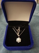 Srebrna Zawieszka Wisiorek na Święta 925  Moissanit