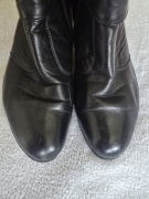 Buoeco by Arka buty skórzane, czarne botki skóra 38