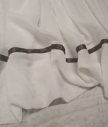 FIRANKA KUCHENNA 145x118,5 ŚNIEŻNOBIAŁA BRĄZ TAŚMA