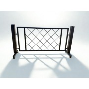 Płotki gastronomiczne, barierka metalowa 140x70 - nowe, malowane 