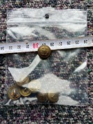 Guzik wojskowy mały Marynarka Wojenna PRL  woreczek 7 szt.