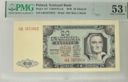 20złotych 1948 PMG53 EPQ