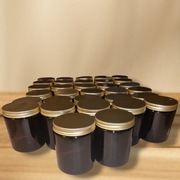 Słoiki szklane 180 ml brązowy + złota pokrywka 16 sztuki Okazja Nowe