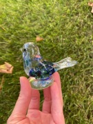 SGS Bohemia handmade glass bird szklany ptaszek figurka