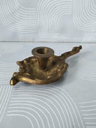 Mosiężny kaganek świecznik vintage 