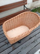 Kosz wiklinowy na rower bagażnik 