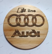 Drewniana podstawka pod kubki filiżanki szklanki unikatowe wzory