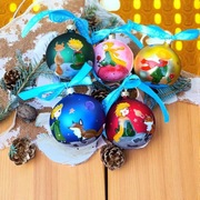 Zestaw 5 bombek szklanych z  Małym Księciem 