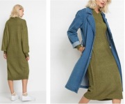 BONPRIX _LZ CFC ZIELONA SUKIENKA DZIANINOWA _/ 34