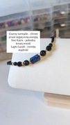 Bransoletka Lapis Lazuli i Turmalinem - Kamienie naturalne