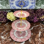 Piękna angielska etażerka 3-poziomowa - Woodland - Enoch Wedgwood #2