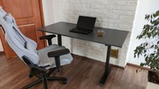 Ergonomiczne Gamingowe Biurko regulowane elektrycznie Szary 120x60