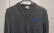 Sweter Hollister r. S szary serek