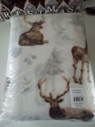 Świąteczna pościel polarowa LIVARNO 220/200+2x70/80cm jelenie
