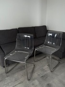 IKEA TOBIAS Oparcie krzesła przezroczyste