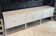 Ikea LIXHULT szafka 60x35 cm Szary. Zestaw 3 sztuki