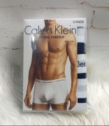 Calvin Klein bokserki męskie 3-pack czarne białe nowe bawełna M logo