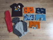 Bluzki koszulka spodnie bluza h&m cool club c&a 122/128